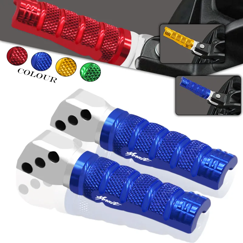 

CNC Aluminum Rear Footrest Pegs For cb750 hornet CB750 HORNET 2023 2024 2025 Motorcycle Passenger Pedal Foot Pedals Pegs
