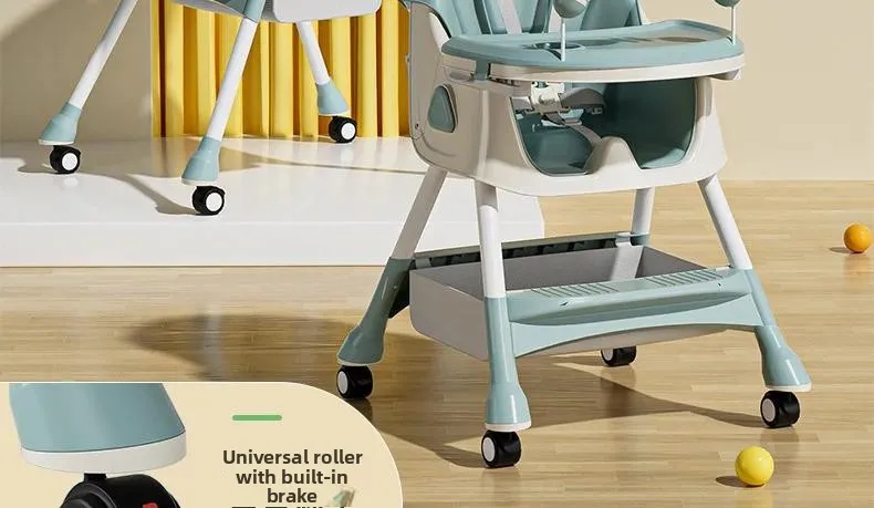 Babyfond Children's Dining Chair Multifunctional Variable Rocking Horse Baby Seat Foldable Recumbable Infant Dining Table