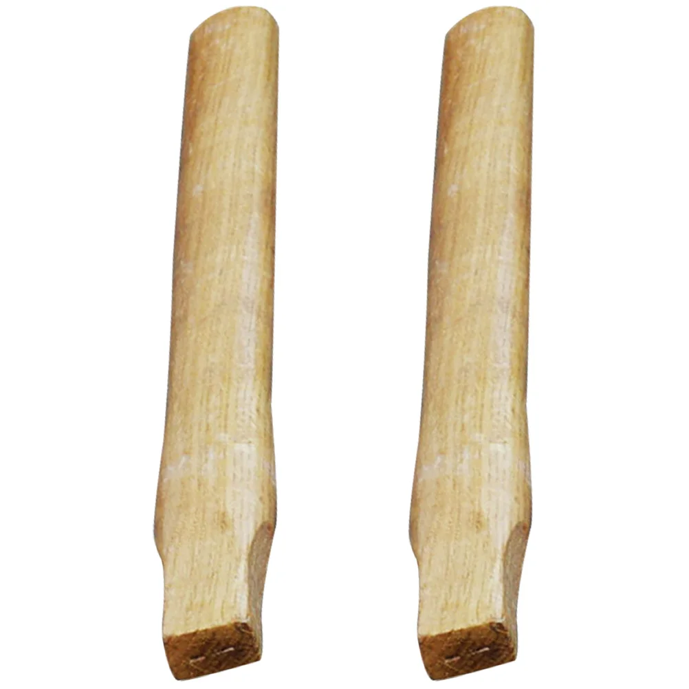 2Pcs Wooden Handle Replacement for Axe Durable Axe Fitting Outdoor Wood Grip Accessory Handle Replacements Wood Handles