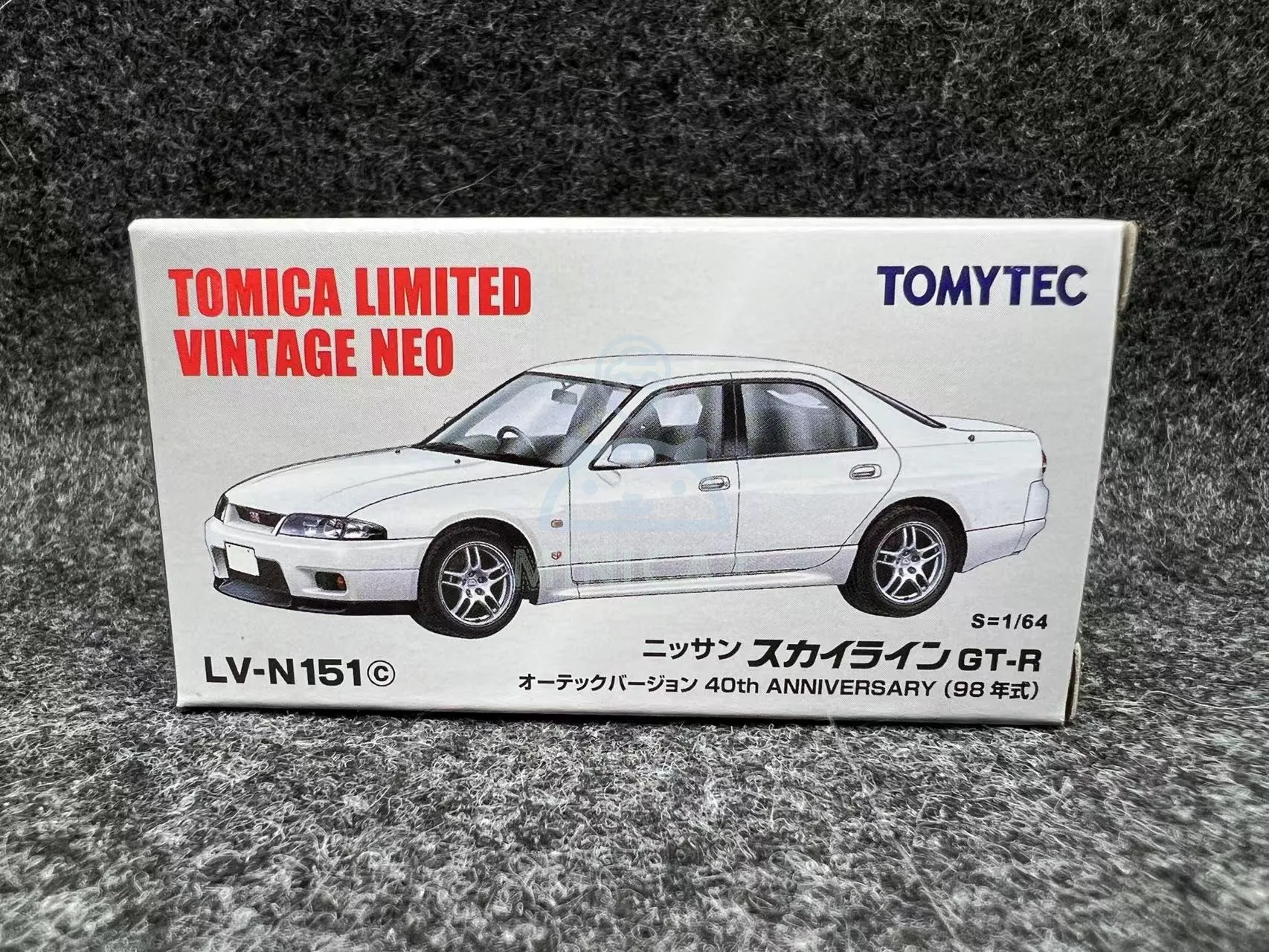 Tomytec-Alloy Car Model Coleção, Tomy Ornamentos, TLV LV-N151c Nissan GT-R R33, 1:64