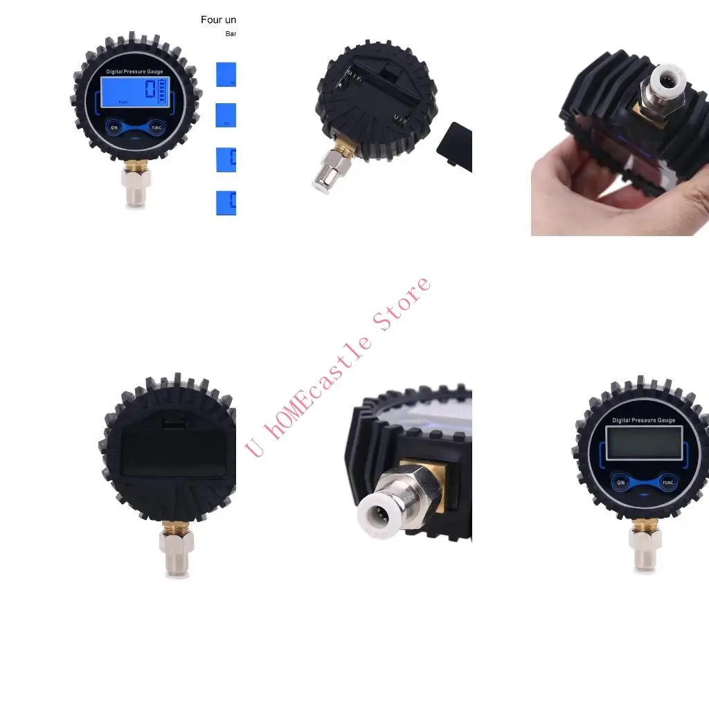 63HF Digital Compression Tester Pressure Gauge Tester Motor Auto Petrol Gas Engine Cylinder Motorcycle Pressure Gauge