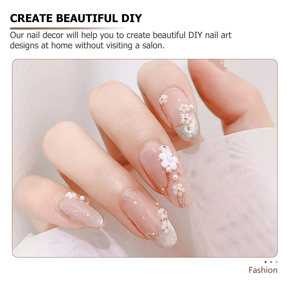 2 pezzi di decorazioni per nail art con fiori scintillanti, eleganti ciondoli per unghie fai da te per gli amanti della manicure, fascino per manicure dal design affascinante
