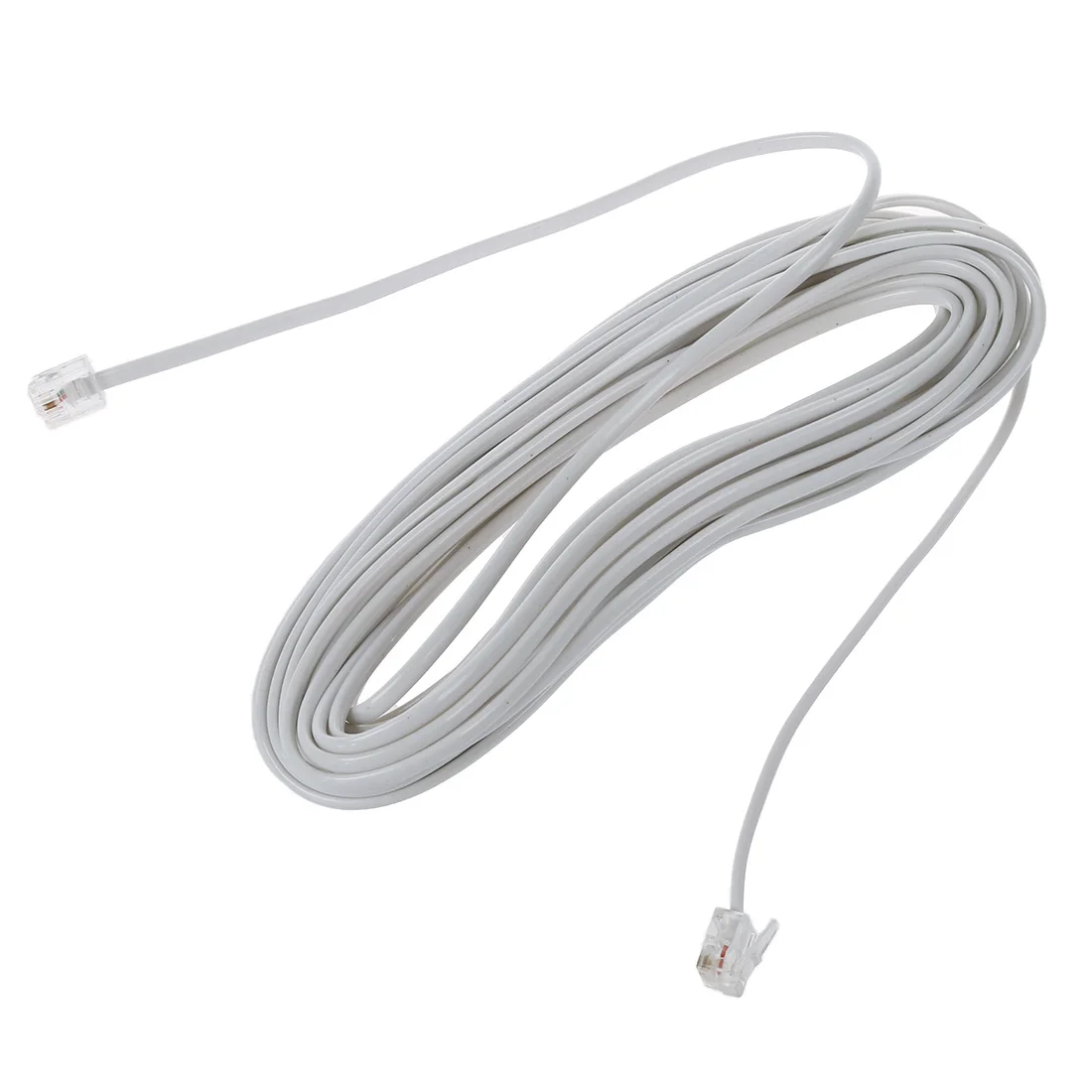 9M 30ft RJ11 6P2C Modular Telephone Phone Cables Wire White