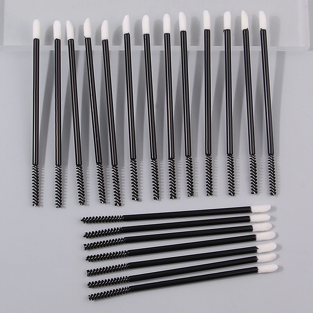 Ensemble de pinceaux de maquillage à double tête, brosse à mascara en spirale, brosse à lèvres douce, outil de maquillage professionnel multifonctionnel 20 pièces