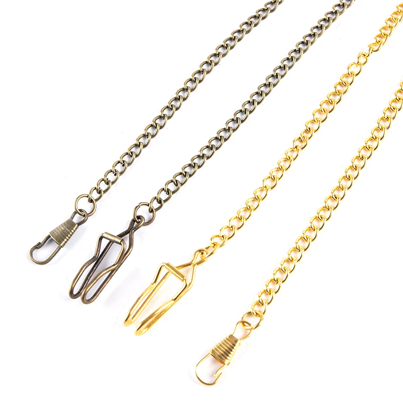 Pocket Watch Chain For Antique Quartz Vintage Pocket Watch Bronze Alloy Chain