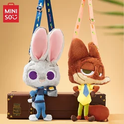 MINISO Disney Zootopia seria Judy Hopps Nick torba Anime Cartoon śliczne pluszowe lalki torby na ramię dziewczyna prezent urodzinowy