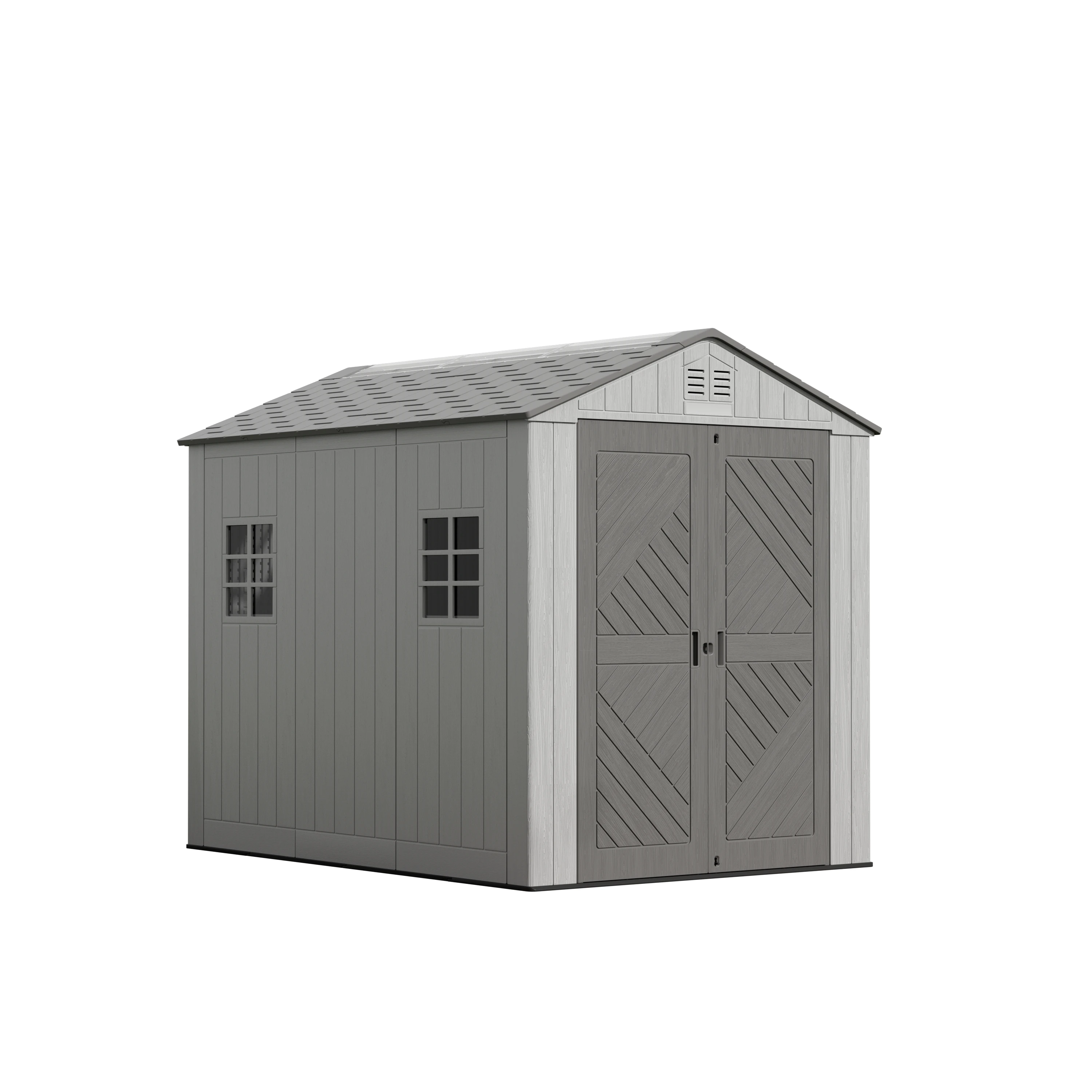 6*8ft High Level Eco-Friendly Plastic Outdoor Shed Easily Assembled House