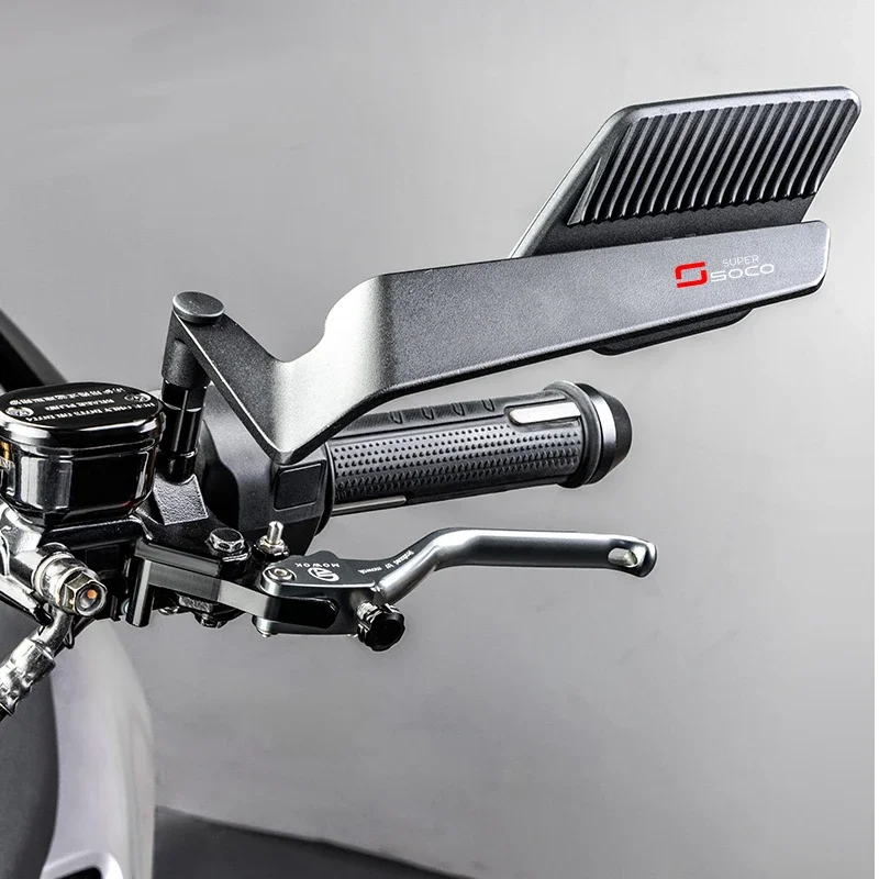 2pcs/pair Foldable Aerodynamic Motorcycle fixed Wind Wing Rearview Mirror For SUPER SOCO CPx CU TC 50 MAX TS TSX 1500 Convex
