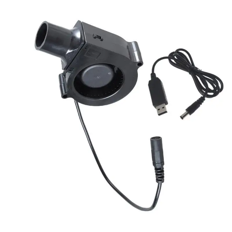 

652F небольшой USB-вентилятор для барбекю, 5 В, воздуходувка с регулируемой скоростью, небольшой пожарный вентилятор, выдувного