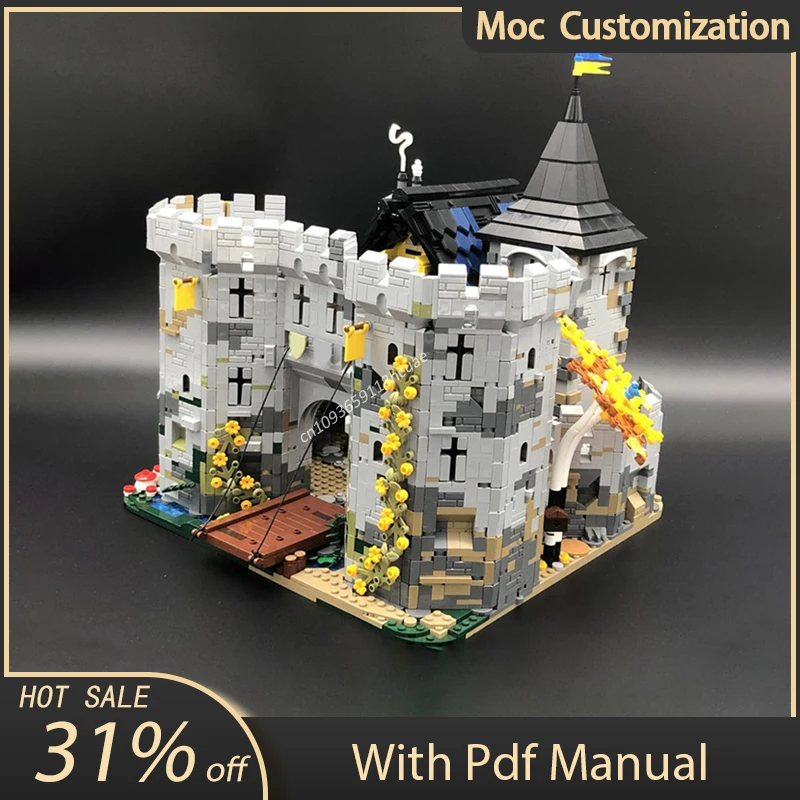 5812pcs MOC Black Falcon's Fortress Medieval Modular Architecture Castle Building Blocks Assembly Bricks Toys Kids DIY Gift