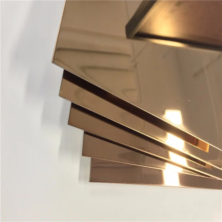 304 201 316 430 decorative stainless steel sheets colored stainless steel plate for indoor decoration  8k mirror color sheet