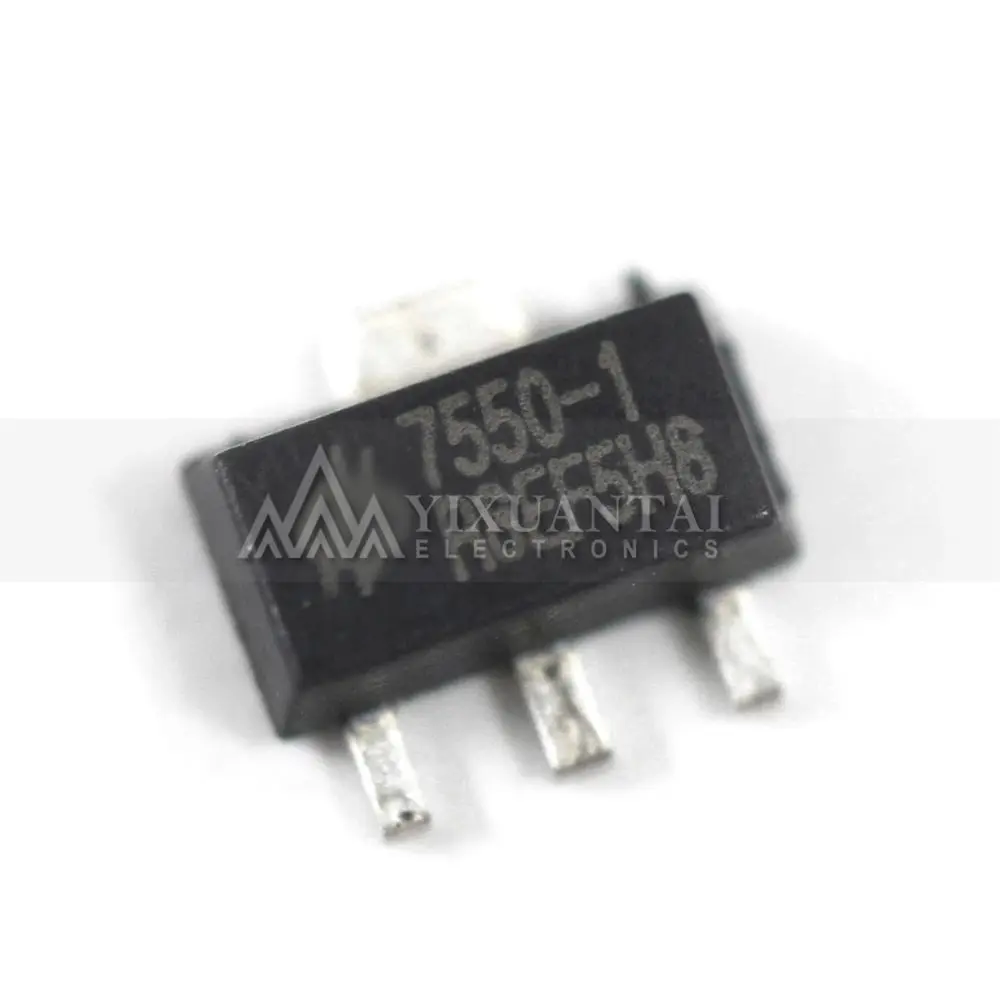 10pcs/Lot  HT7550-1 Marking 7550-1 550-1 【IC: voltage regulator, LDO,fixed, 5V, 0.15A, SOT89, SMD, reel,tape】New and Original