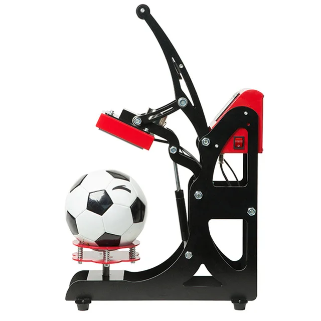 Produtos personalizados Sports Ball Heat Press Machine, Auto Open Transfer para Futebol, basquetebol, voleibol, máquina de impressão do logotipo