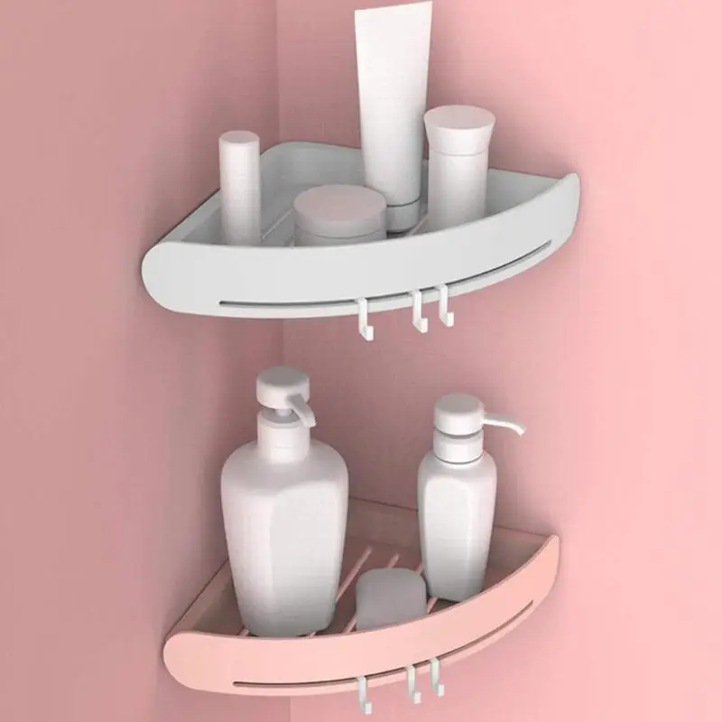 Mensola da bagno ad angolo doccia Shampoo sapone triangolo Rack organizzatore di stoccaggio cosmetico supporto da parete mensole da bagno