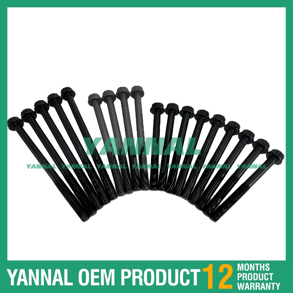 

Superior quality 18PCS J05E Cylinder Head Bolt For Hino Engine Spare Parts