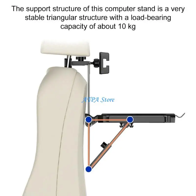 U13C Эргономичный складной держатель для компьютера Вентилируемый дизайн Поддержка ноутбука Простое использование