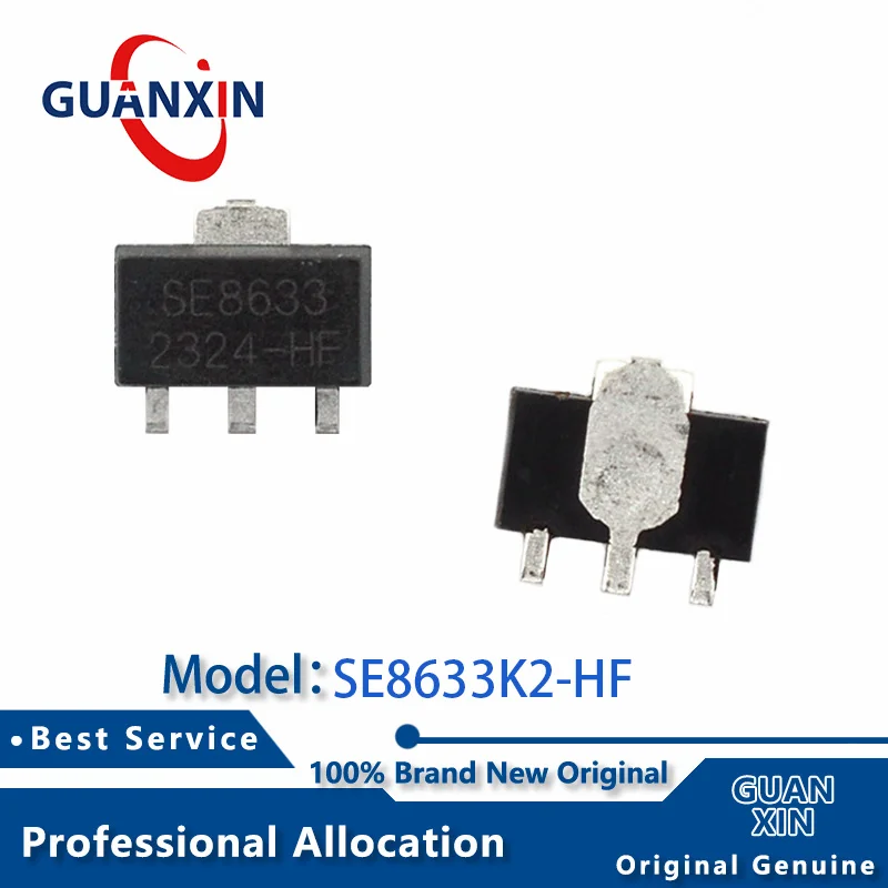 

100% New 5PCS SE8633K2-HF SOT89-3 Marking SE8633