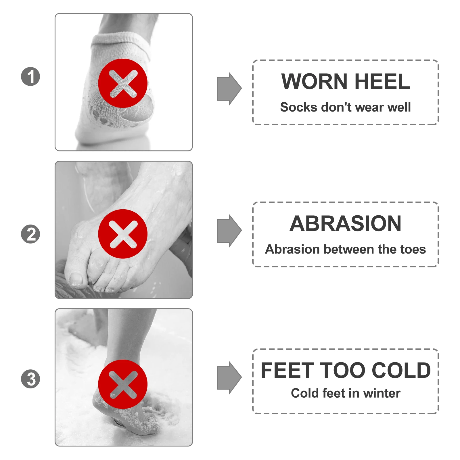 

1 Pair Floor Thermal Thick Warm Ladies Anti Slip Winter Socks For Women Long Lasting Skin Friendly Mid Calf Socks