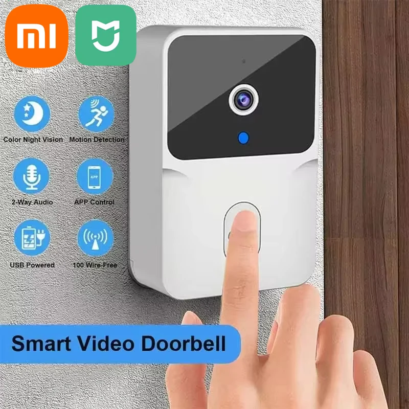 

Xiaomi MIJIA WiFi Video Doorbell Wireless HD Camera PIR Motion Detection IR Alarm Security Smart DoorBell WiFi Intercom for Home