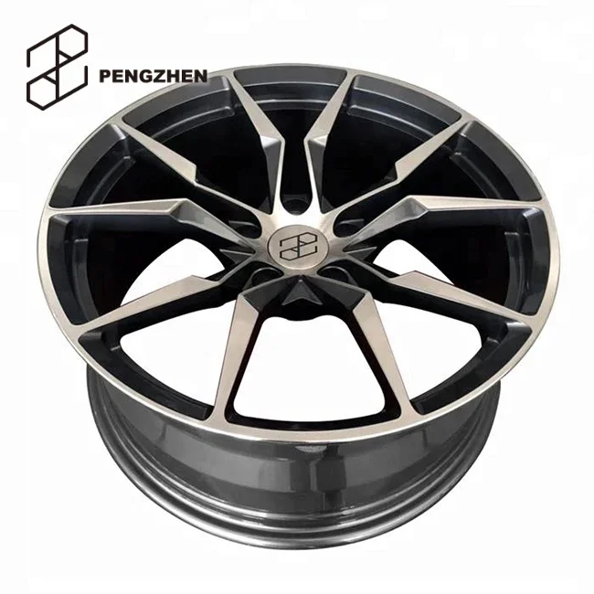 for Pengzhen passenger car gray concave 5x112 19 20 21 22 23 24 inch design rims forged wheels rims for Audi rs5