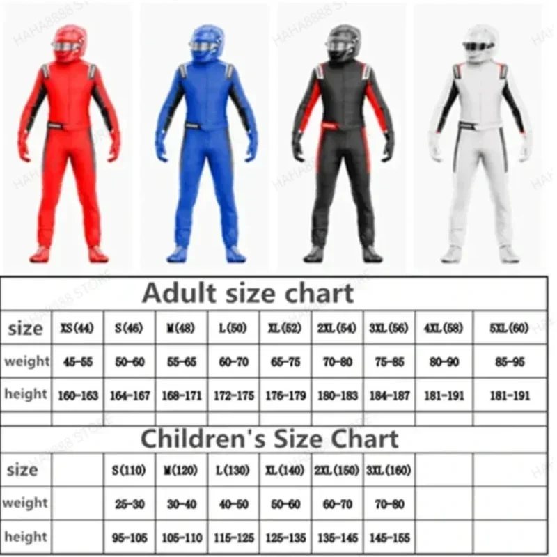 Racing Suit Kart Jumpsuit Racing Waterproof ATV Suits Training Suit Off-road ATV Waterproof Suit Kart Racing Karting 5X-6XL