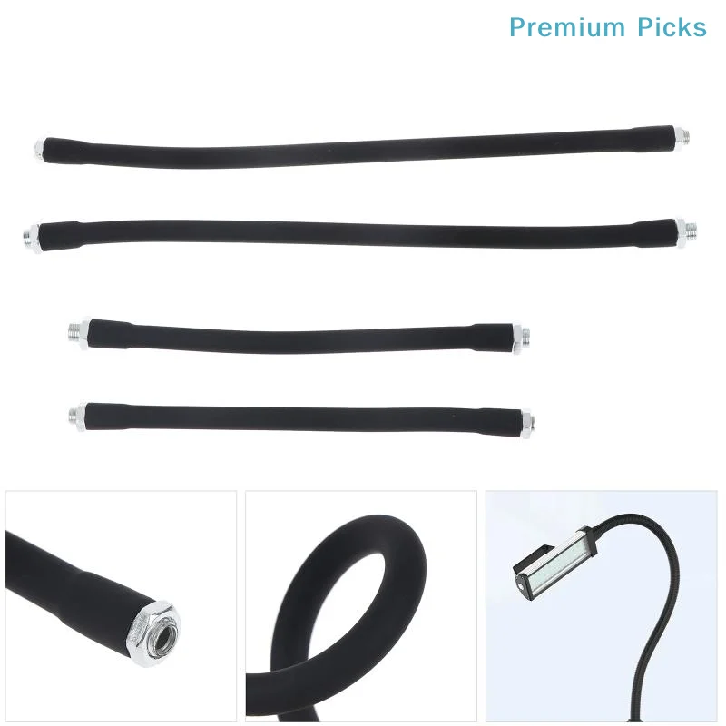 portableM8 M10 Gooseneck Hose 200mm 300mm Metal Adjustable Positioning Tube for DIY Lighting Stand Flexible Snake Arm