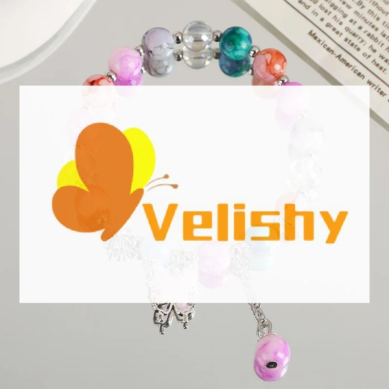 Korean Ink Colorful Sun Moon Butterfly Bracelets Bead Tassel Bracelet For Women Fashion Sweet Versatile Wedding Birthday Jewelry