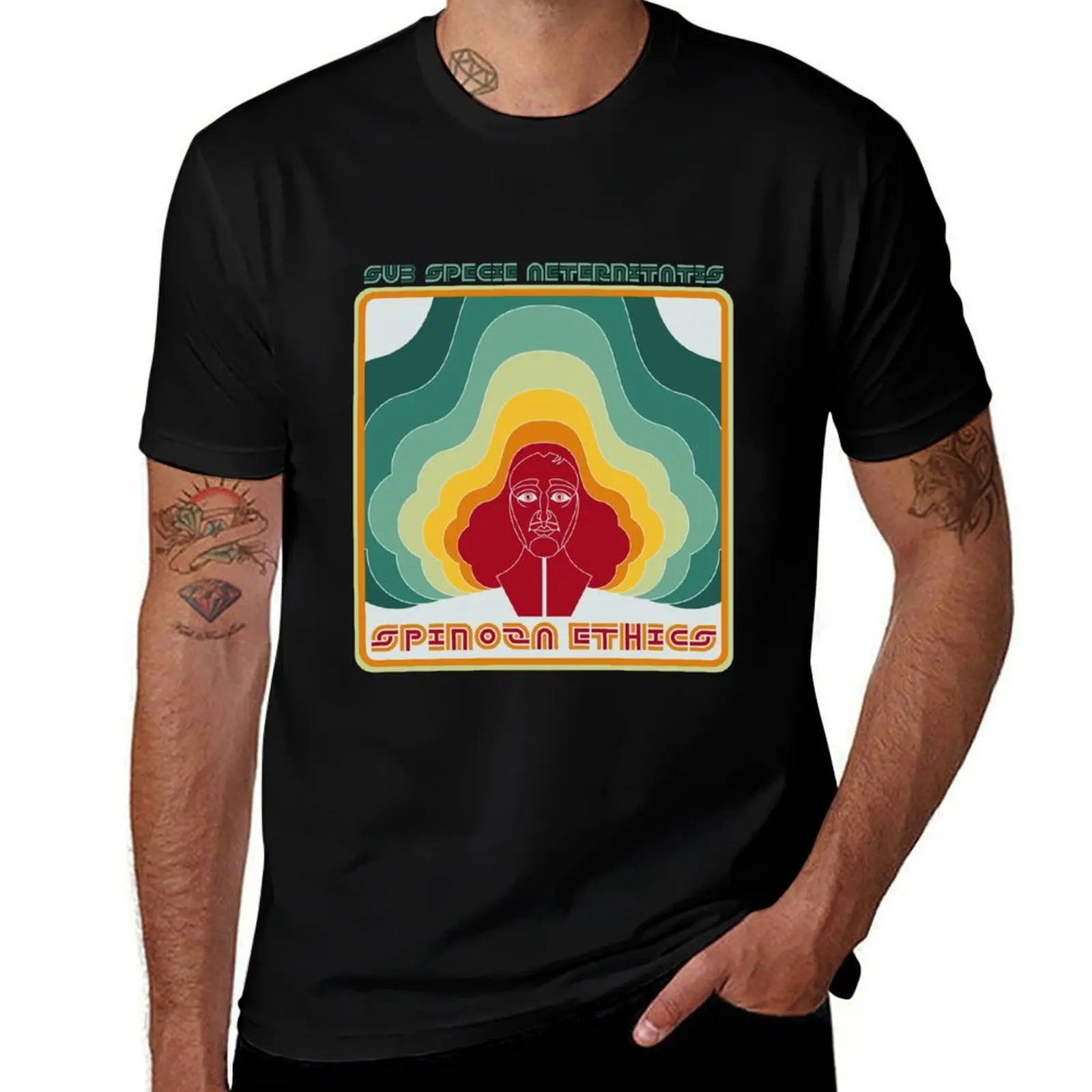 

Spinoza Ethics - Sub Specie Aeternitatis T-Shirt summer 2025 anime tshirt Blouse mens graphic t-shirts funny