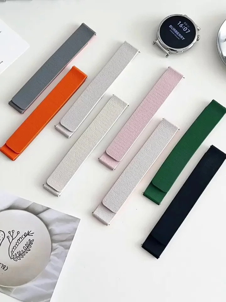 화웨이 워치 GT5, GT4, GT4 프로 41mm용 18mm 시계줄, 레저용 실리콘 마그네틱 팔찌, 화웨이 워치 GT5 프로 42mm 밴드용