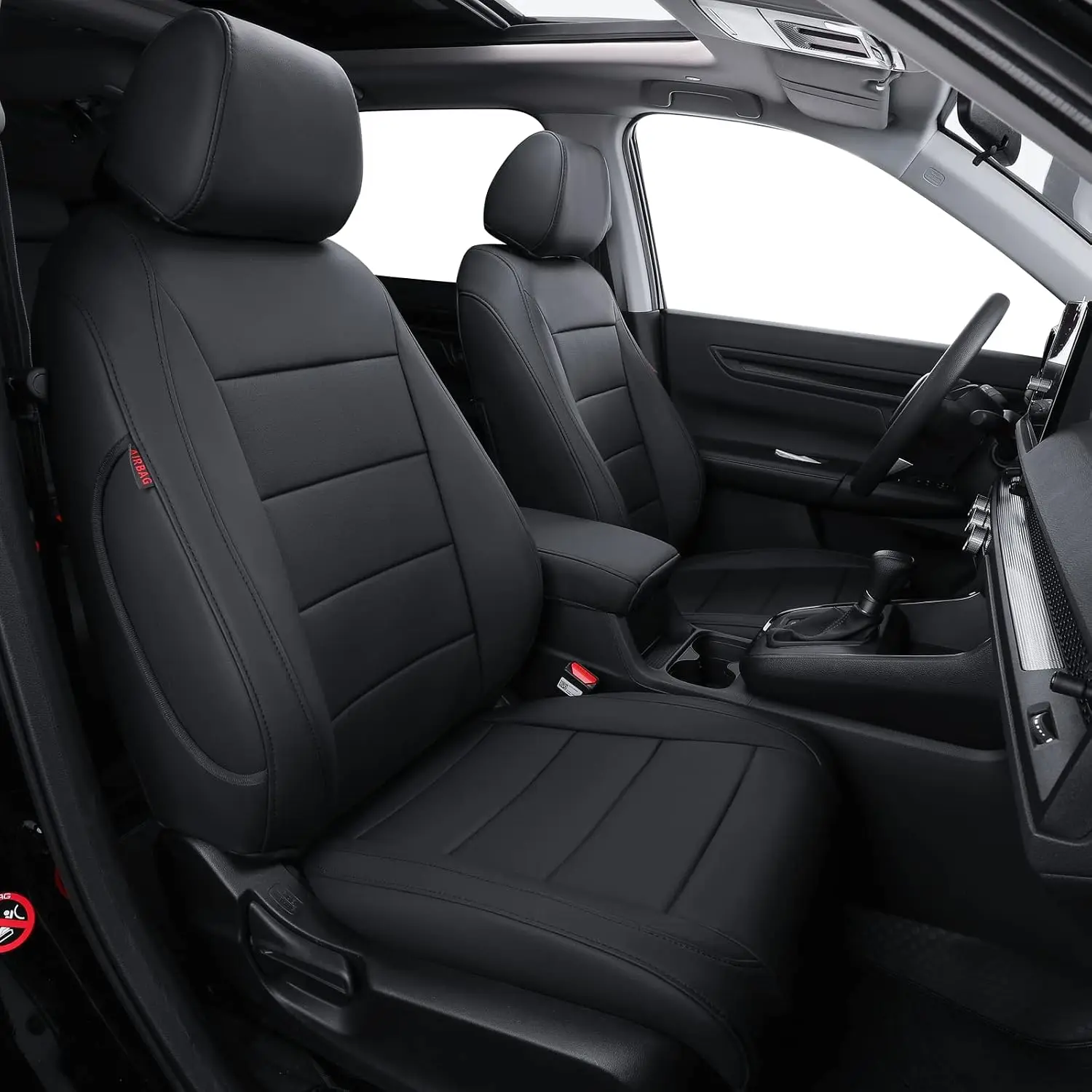 Coverdream Custom Fit Seat Covers Full Set For Honda Civic Sedan 2016-2026 LX/EX/EX-L/EX-T/Touring Full Set Waterproof Leather Car Seat Cover