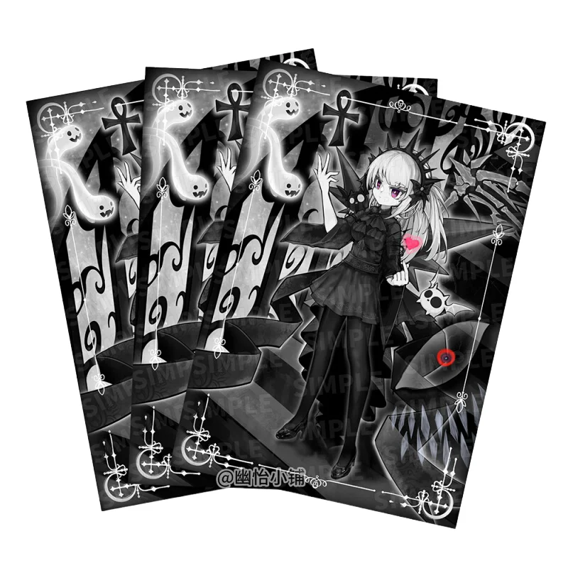 50Pcs/Set 63x90mm Anime Game Yu Gi Oh OCG Flash Card Sleeve A-Bao A Qu The Lightless Shadow Laundry Dragonmaid Collection Toys