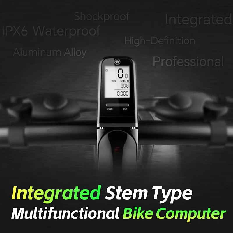 Bicycle Computer Wireless with High-strength Stem Shockproof C2032 Button Batteries Speedometer IPX6 Mtb Road Bike Accessories