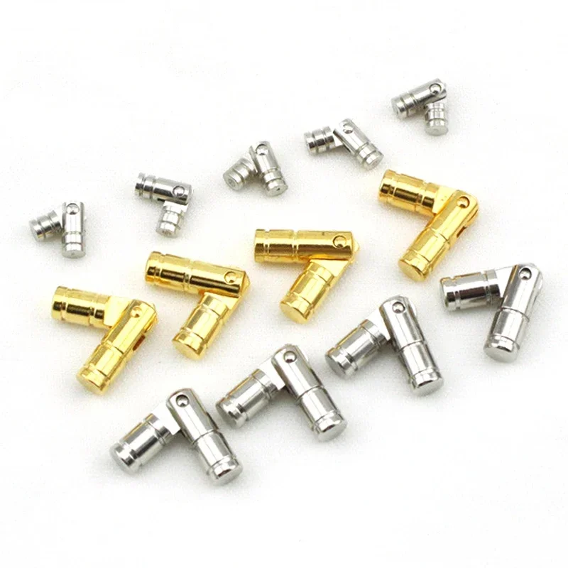 

50Pcs Retro jewelry Box Conceal hinges Miniature Cylindrical hinges for Collection/Cigarette Hinges Gold/Silver Furniture Hinge