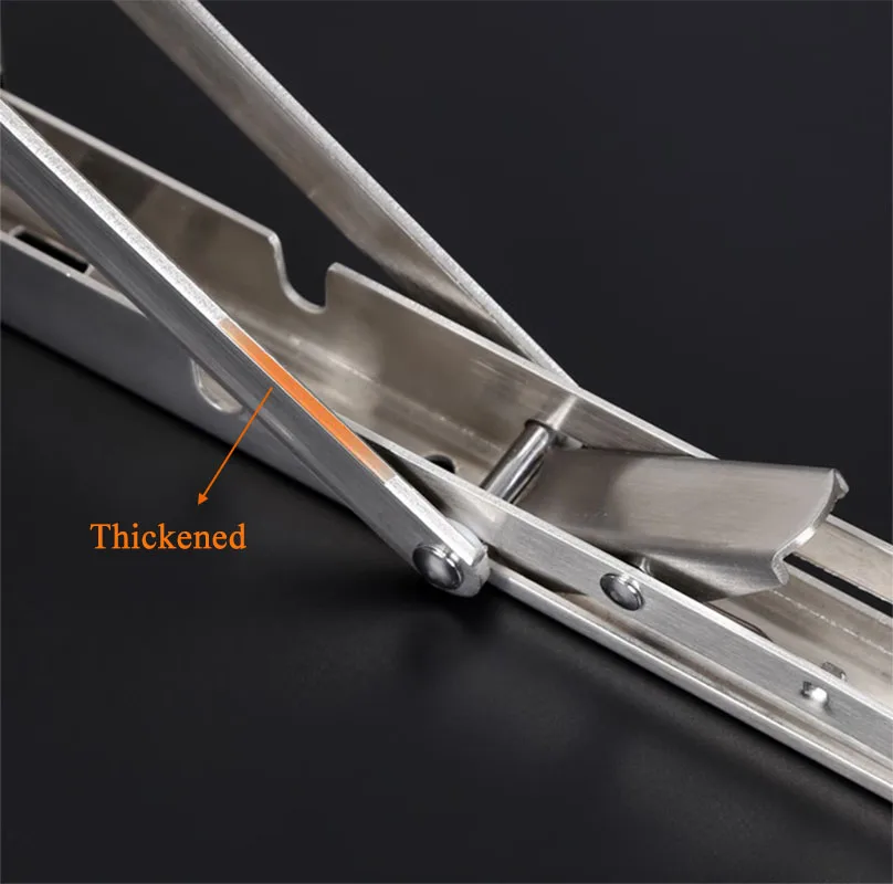 Folding Shelf Brackets Heavy Duty 304 Stainless Steel DIY Wall Mounted Shelf Bracket Space Saving for Table Work Bench