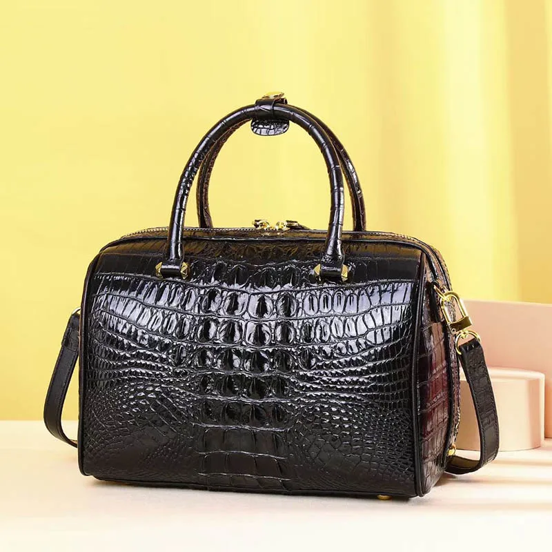 Luxury Women\'s Handbag Women\'s Bag Free Delivery 2023 Fashion Pillow Bag Leather Crocodile Pattern Bag Designer Women\'s Bag