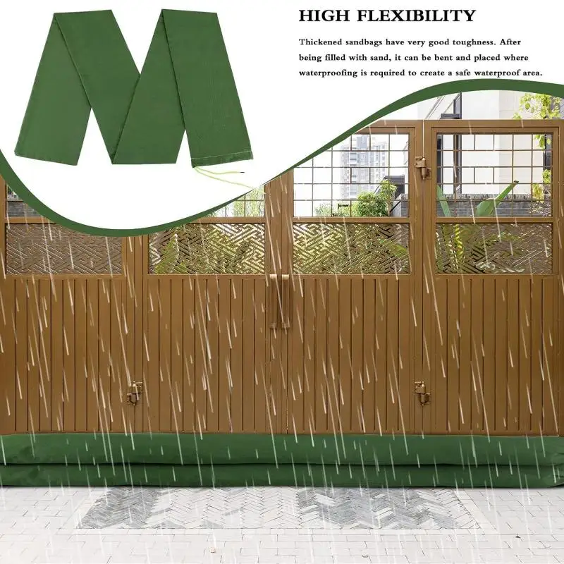 Hot Heavy Duty Flood Reusable Canvas Flood Control Sandbags Large Capacity Water Barriers Home Garage Flood