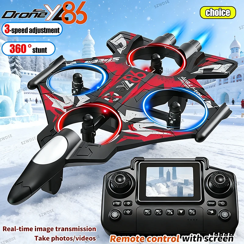 

Новый YL86 RC пенопластовый самолет 2,4G WIFI RC Fighter Stunt Tumbling Вертолет со светодиодными цветными огнями Самолет для мальчиков Рождественский подарок