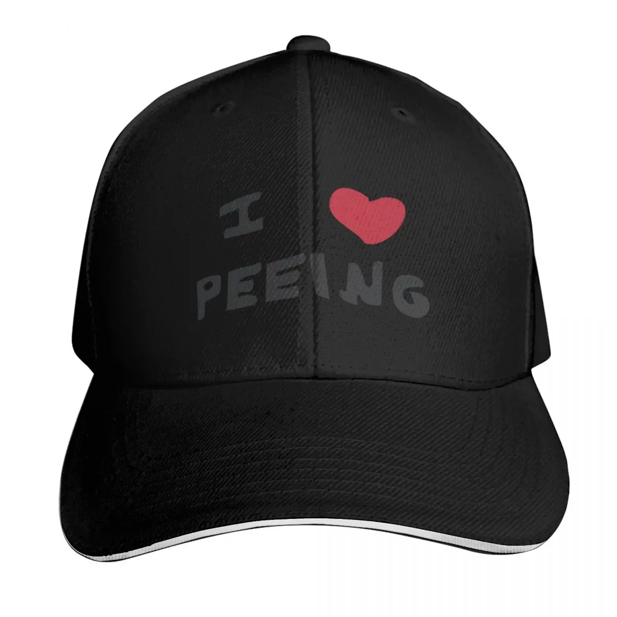 I HEART PEEING Webfishing Hat Baseball Cap Curved Brim Classic Fit Low Profile Unstructured Unisex for Men Women