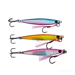 BassLegend 3 Pcs Saltwater Sea Lure Fishing Casting Metal Jig Sea Bass Bait Spoon Fast Sinking  20g 30g 40g