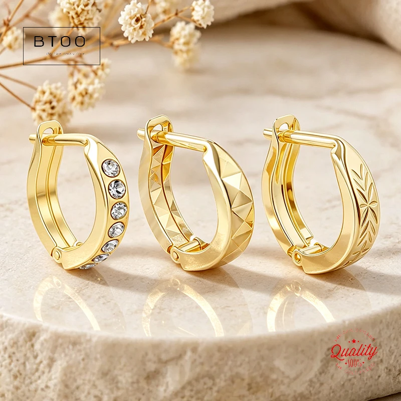 1/20 14K Gold Filled 12mm Horseshoe Huggie Leverback Earring Hooks With ZC for Non Tarnish DIY Earrings Jewelry Making
