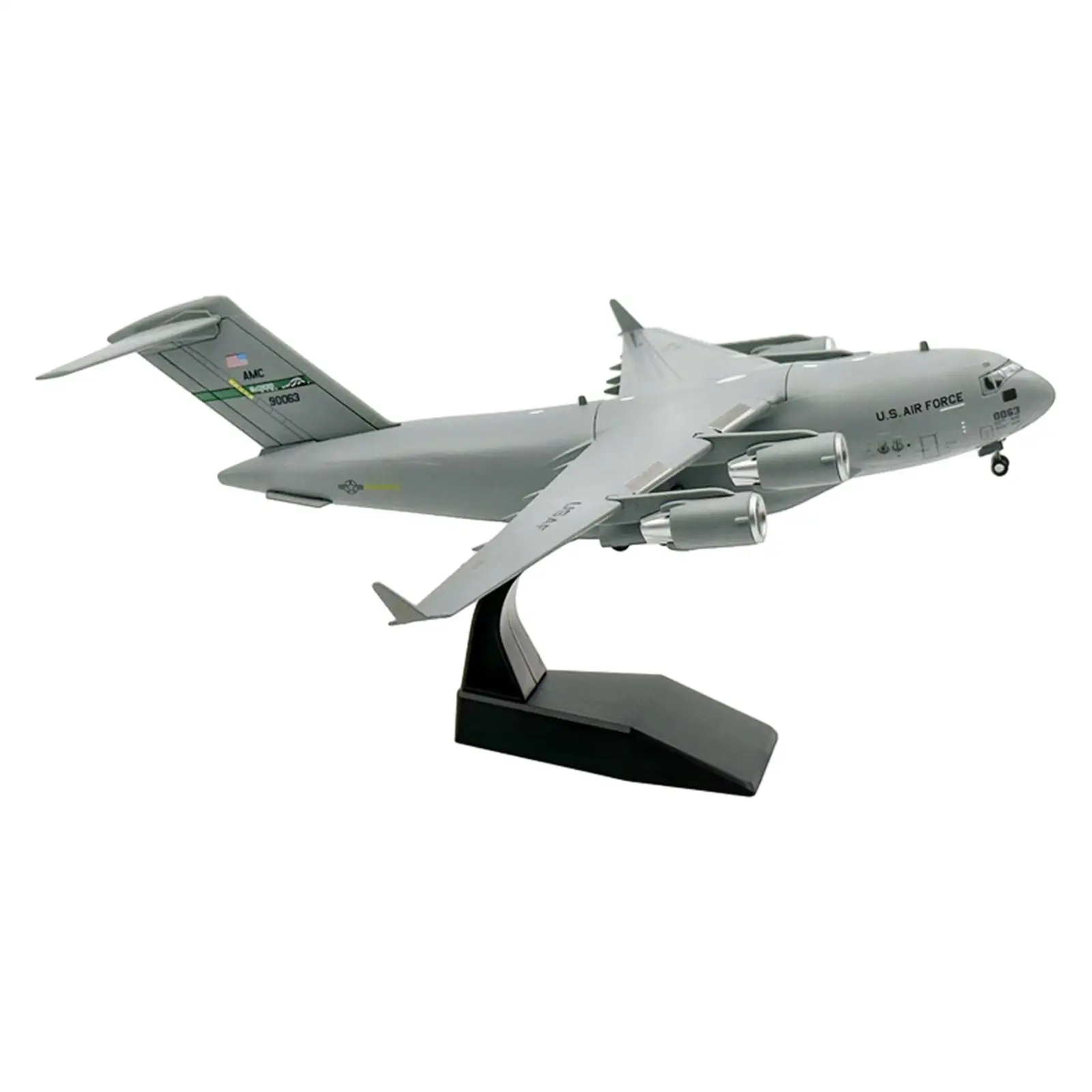 

Alloy 1/200 C17 Airplane Diecast Model Tabletop Decor Kids Adults Toy with Display Stand for Bedroom Home Bookshelf Cafe