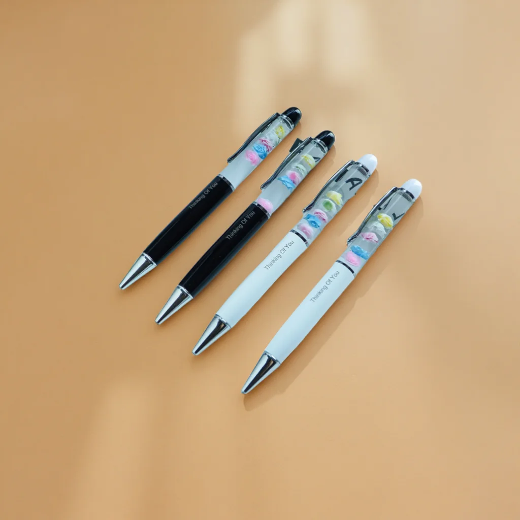 Rose Pens Thinking Of You Printing LOGO Valentines Day Cool Novelty Boyfriend Girlfriend Gifts