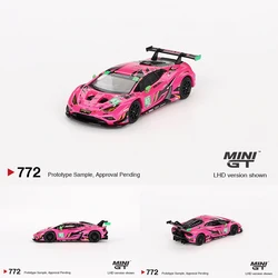 PreSale MINIGT 772 1:64 Huracan GT EVO2 #83 Daytona 24Hrs Diecast Diorama Model Collection Miniature Toys