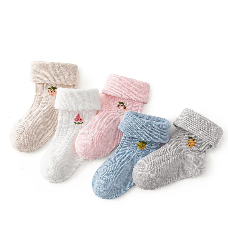 0-3Years Newborn Baby Girls Boys Socks Cotton Soft Toddler's Socks Four Season Infant Socks For Girls Boys Kids One Pair