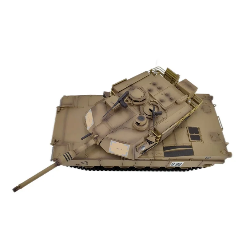 Henglong 2.4ghz One Button Smoke 1/16 Turret 320° Rotation Simulation M1a2 Electric Remote Control Tank Boy Gift