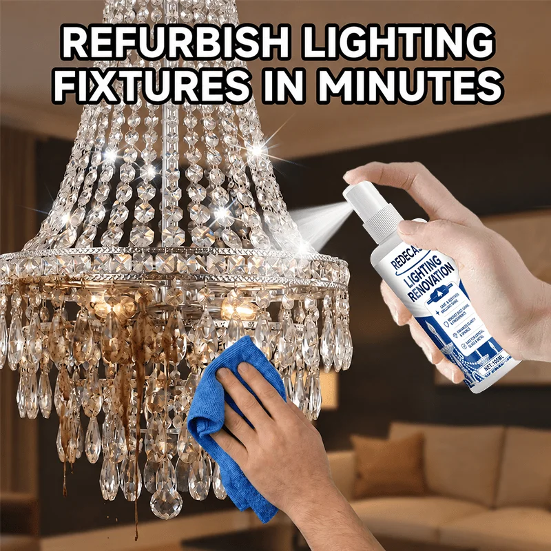 Multi-Function Lamp Care Spray, Quick Care in Minutes, No Disassembly, Power Off, Restore Original Shine, for Lamps, Chandeliers