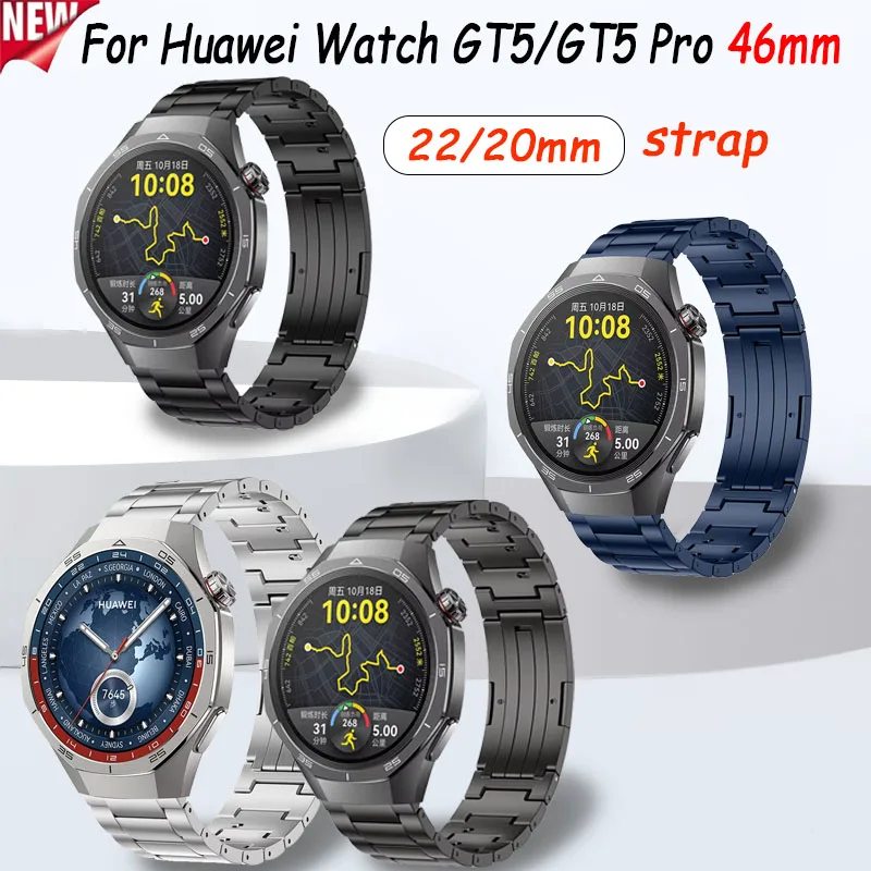 

20mm 22mm Titanium Strap for Huawei Watch GT5/Pro 46mm Quick Release Comfortable wristband for Huawei Watch GT5/GT4 46mm correa