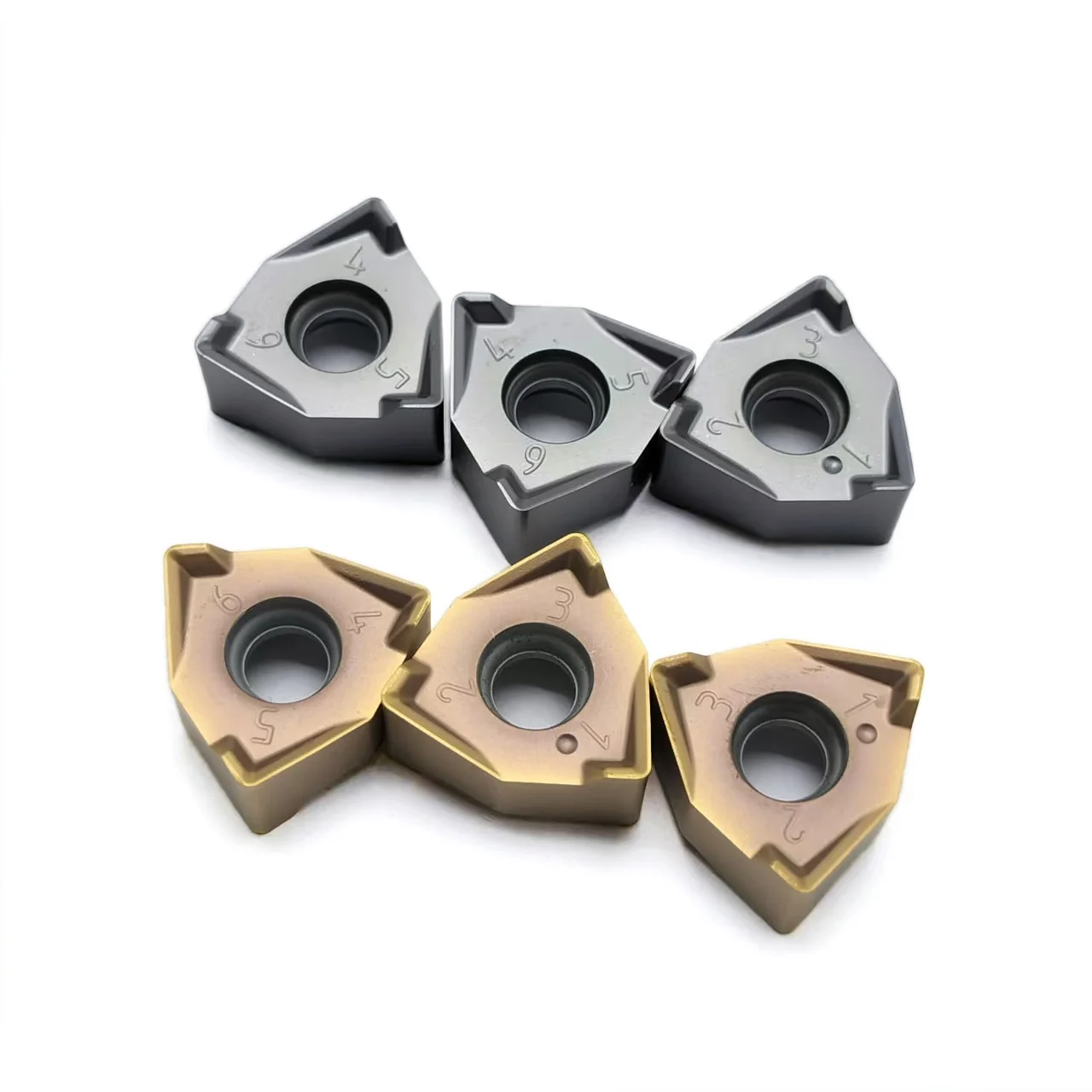 XNEX080608 Hexagonal 6 Edges Carbide Milling Insert CNC Cutting Blade For Hard Steel Stainless Steel Machining