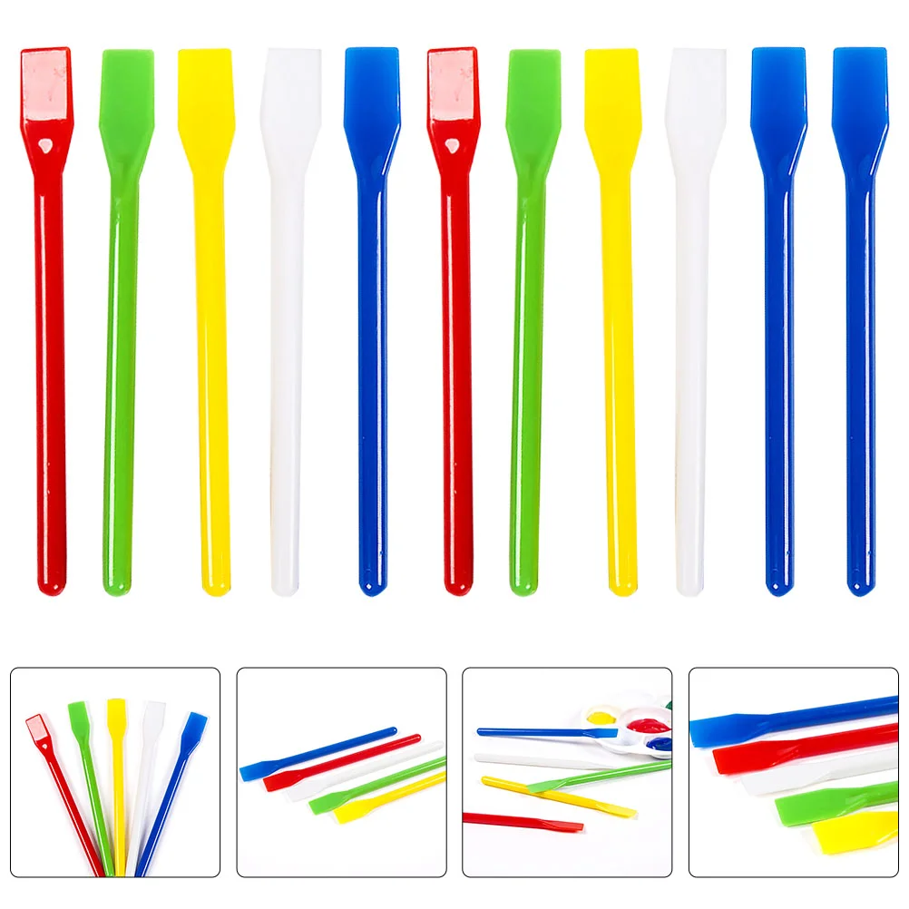 

20 Pcs Paint Stir Stick Plastic Mixing Rod Stirring Rods Reusable Craft Tools for