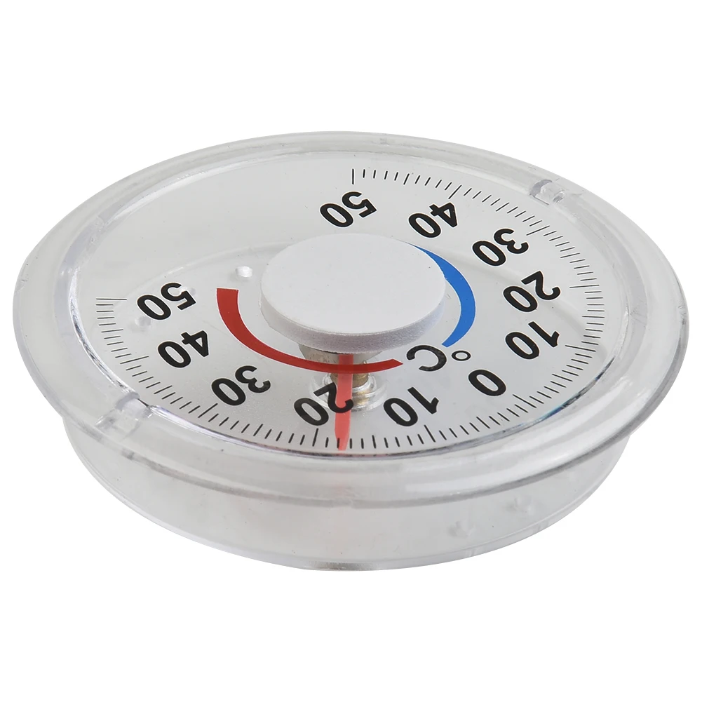 Circular Thermometer Shutter Transparent For Window Greenhouse Indoor And Outdoor Measuring Metal Pointer Plastic Round Useful